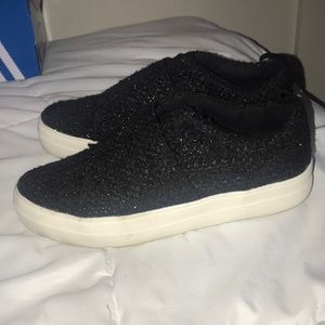 Women’s “DV” By Dolce Vita Black Sparkle Sneakers.